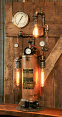 Steampunk Industrial Antique Fire Extinguisher Lamp - #800