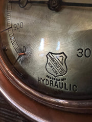 Steampunk Industrial / Antique Steam Gauge Lamp / Tractor Gear / Lamp #4003