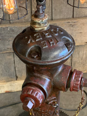 Steampunk Industrial / Fire Hydrant / Floor Lamp / Steam Gauge / Lamp #3188