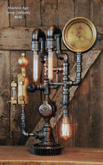 Steampunk Industrial, Steam Gauge Brass Oiler #846