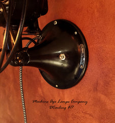 Steampunk 1940’s General Electric wall Fan Lamp Wall Sconce Light , # DC17