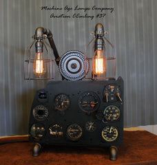 Vintage World War II Military Aircraft  Instrument Control Panel Lamp CC #37 - SOLD