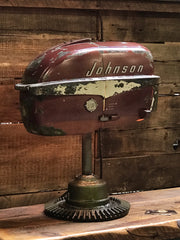 Steampunk industrial boat motor lamp Johnson #1480 -