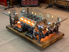 Steampunk Industrial / Carroll Shelby 427 Engine Block / Automotive / coffee Table #2800