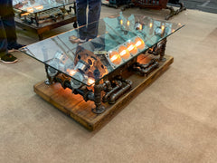 Steampunk Industrial / Carroll Shelby 427 Engine Block / Automotive / coffee Table #2800