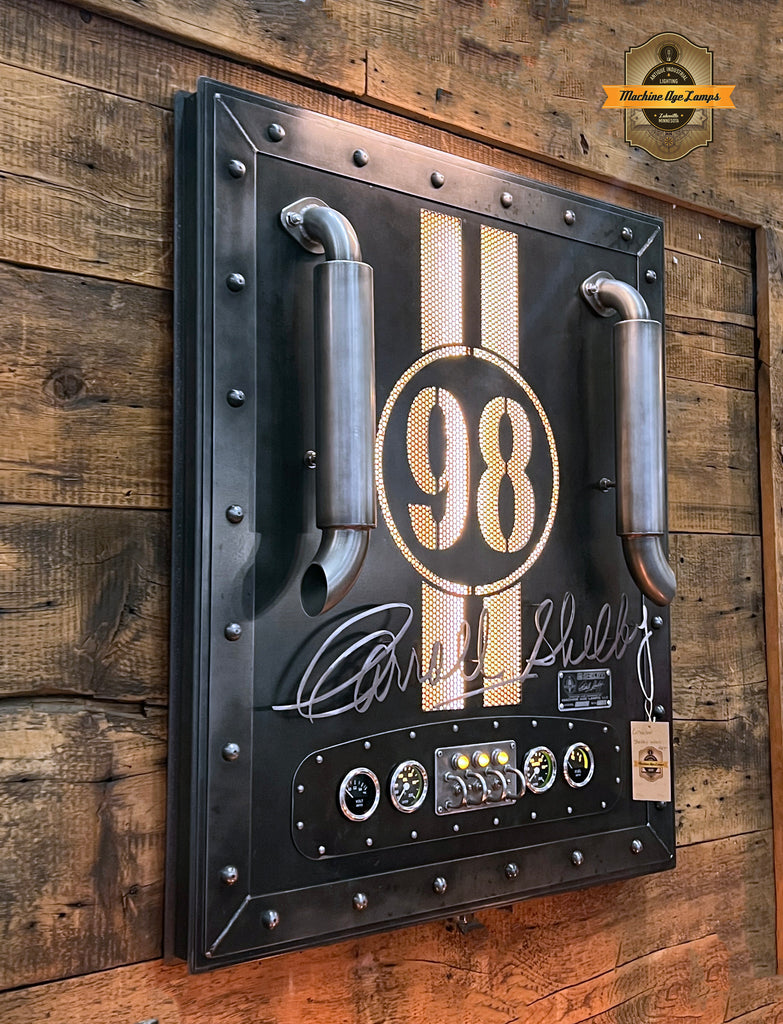 Steampunk Industrial / Carroll Shelby / Wall Sconce Art / ** Muffler ** / Automotive /  #13 of #50