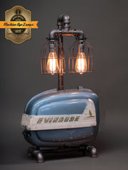 Steampunk Industrial / Boat Motor / Evinrude / Nautical / Marine / Cabin / Lamp #4708