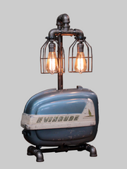 Steampunk Industrial / Boat Motor / Evinrude / Nautical / Marine / Cabin / Lamp #4708