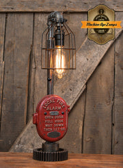 Steampunk Industrial / Fire Call Box Switch / Gear Base / Fireman / #4885
