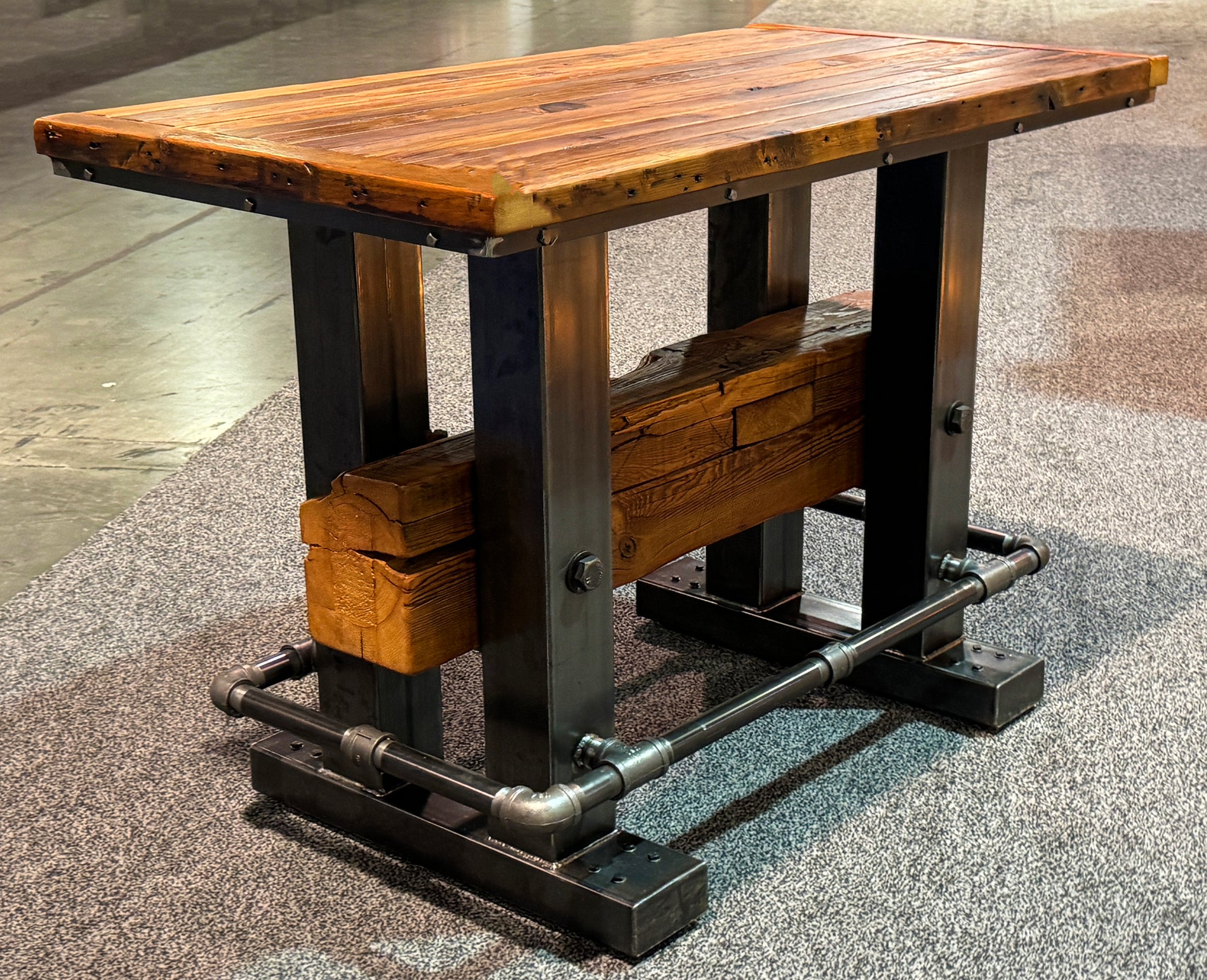 Steampunk Industrial Cabin Timber Bar