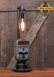 Steampunk Industrial / Gear Base / Parking Meter Desk Lamp / PARKING METER / Automotive / #4868