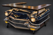 Steampunk Industrial 1950'S Cadillac Automotive Pub Table  Bar with Barnwood Top