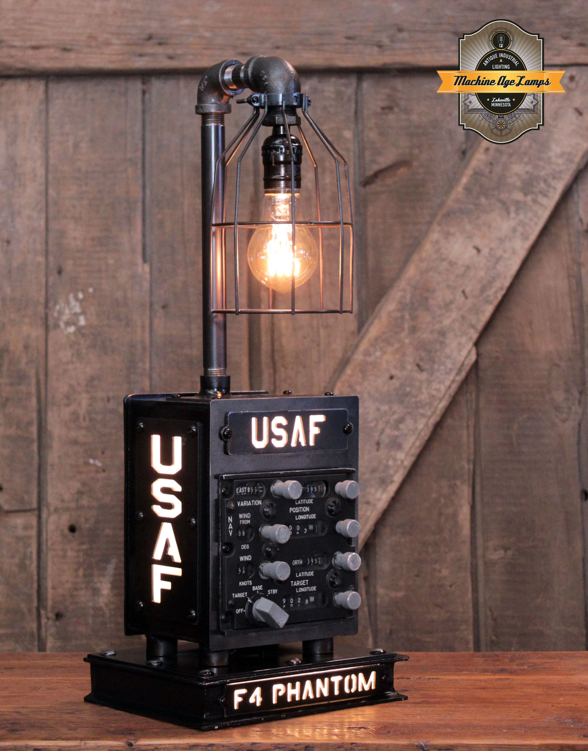 Industrial / WW2 / Aviation / Airplane / F4 PHANTOM / USAF / Lamp