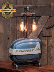 Steampunk Industrial / Boat Motor / Evinrude / Nautical / Marine / Cabin / Lamp #4708