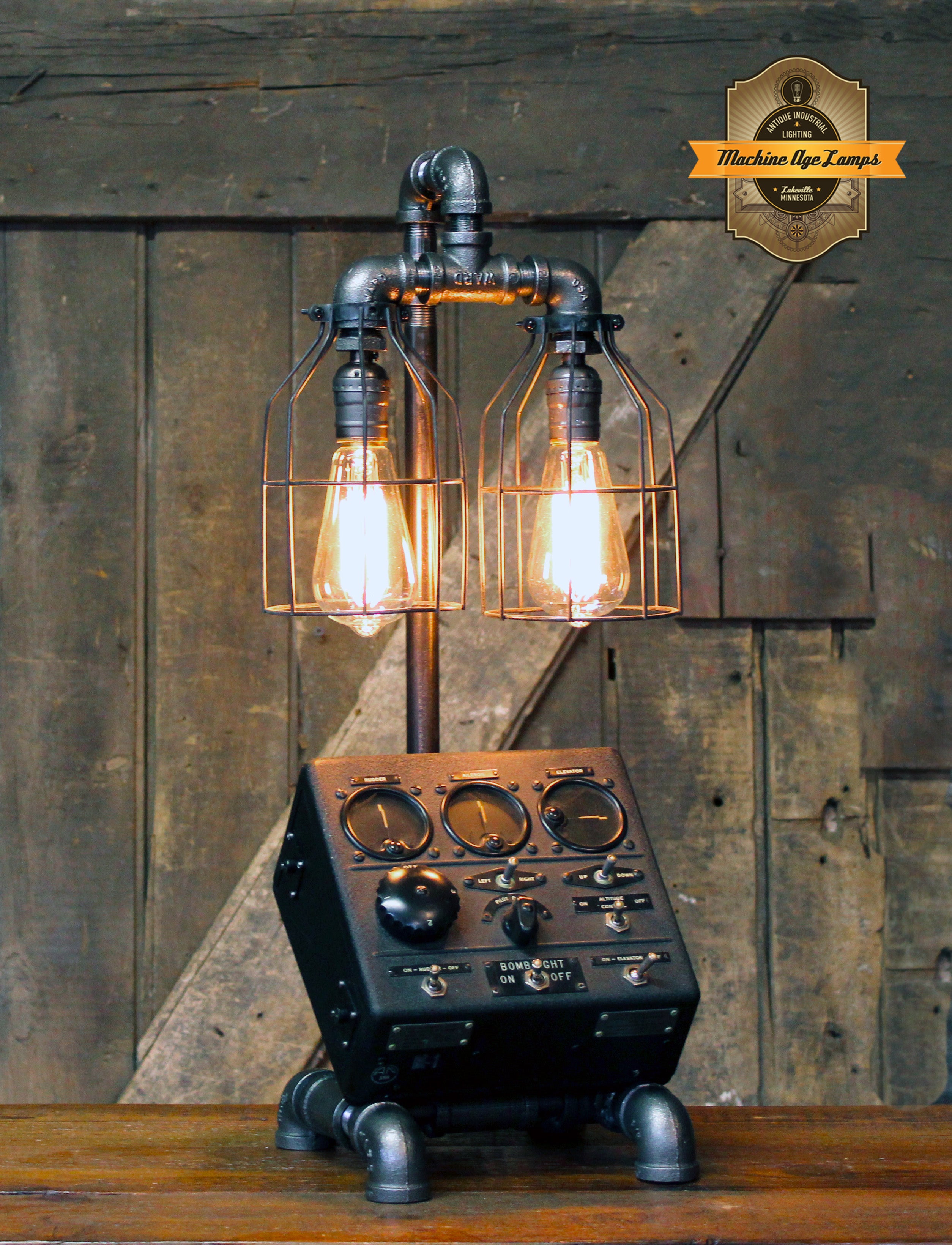 Steampunk c1940 US Army Air Force B-17 Bomber Autopilot Box, Aviation, Military #4366