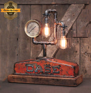 Steampunk Industrial / Antique Case Tractor  Radiator / Lamp / Farm / #4632