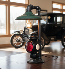 Steampunk Industrial / Antique Ford Model T Taillight / Automotive  / Lamp #4697