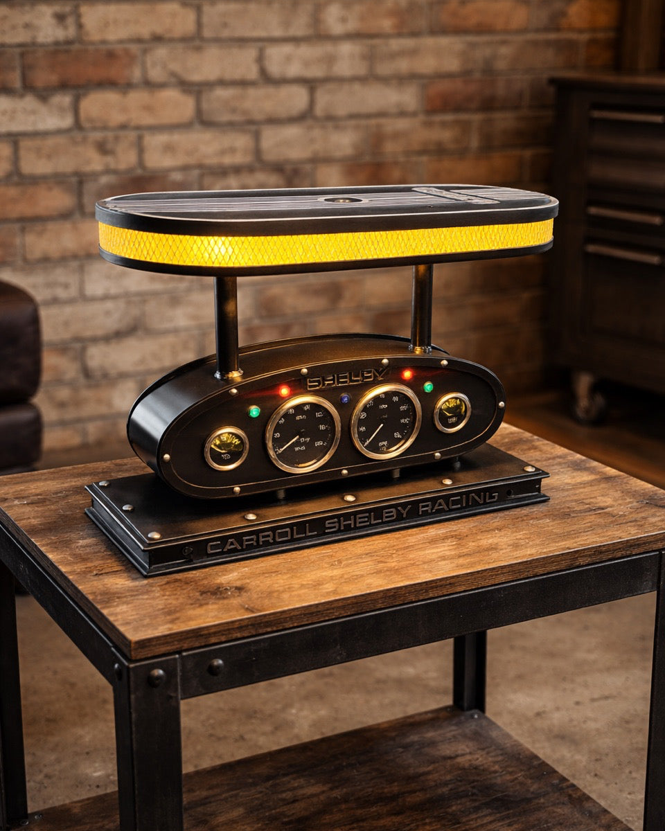 Steampunk Industrial Lamp, Antique John Deere Farm Tractor 