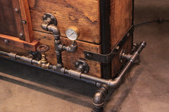 Steampunk Industrial / Bar / Barnwood  / Beer Garden Pub / Bar / Table / #4425