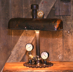 Steampunk Lamp, Antique Minneapolis Moline Tractor Valve Cover Farm Lamp #4126 sold