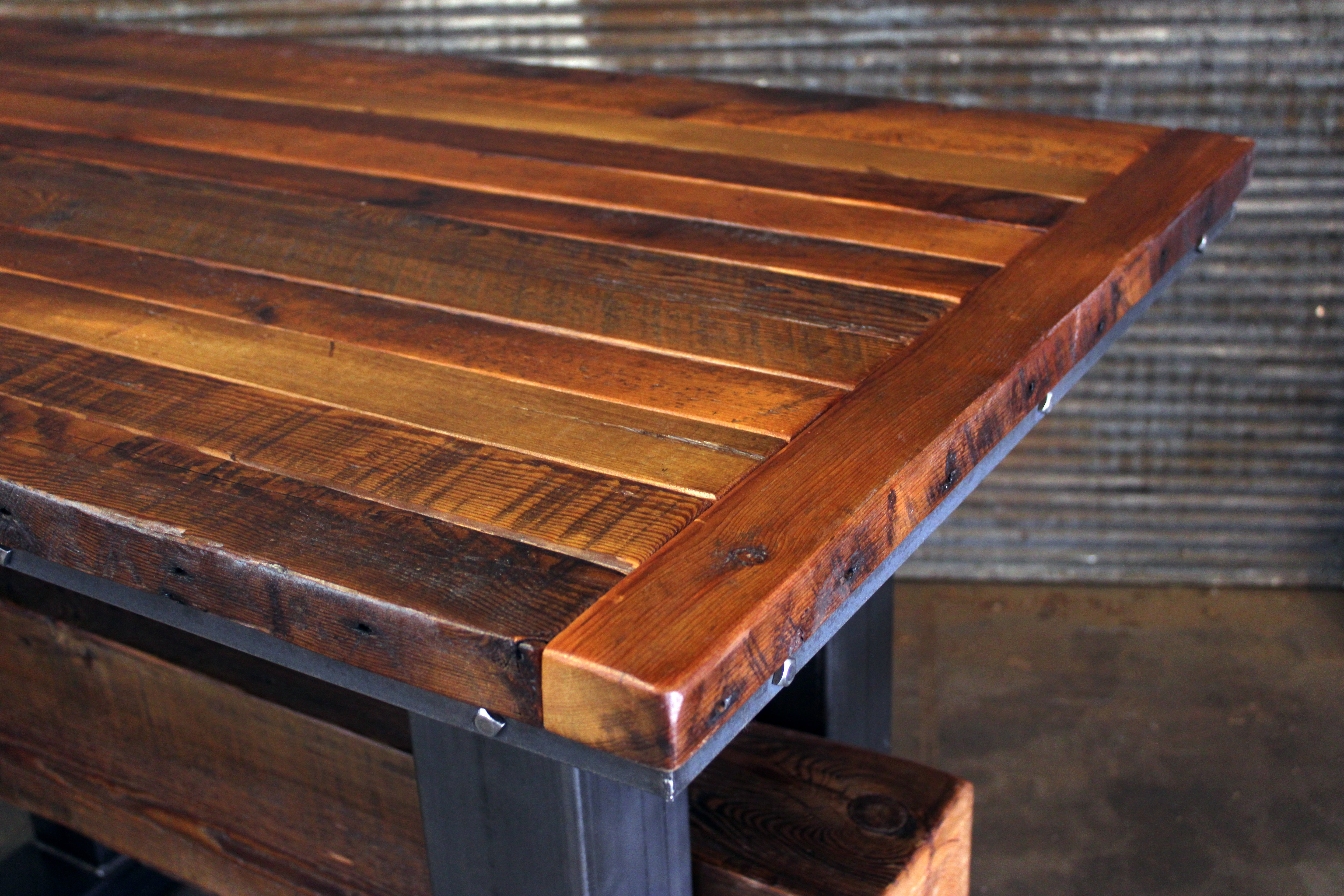 Steampunk Industrial / Bar / Hostess Stand / Table / Pub / Cabin Timber / #4360