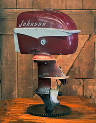 Steampunk Industrial / Antique Johnson Boat Motor / Nautical / Marine / Cabin / Lamp #4177
