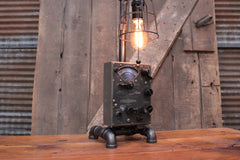 Steampunk Industrial / Aviation / Airplane Instrument Panel / Bendix Radio Compas / Lamp #4724