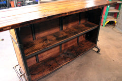 Steampunk Industrial / Bar / Barnwood  / Beer Garden Pub / Bar / Table / #4425