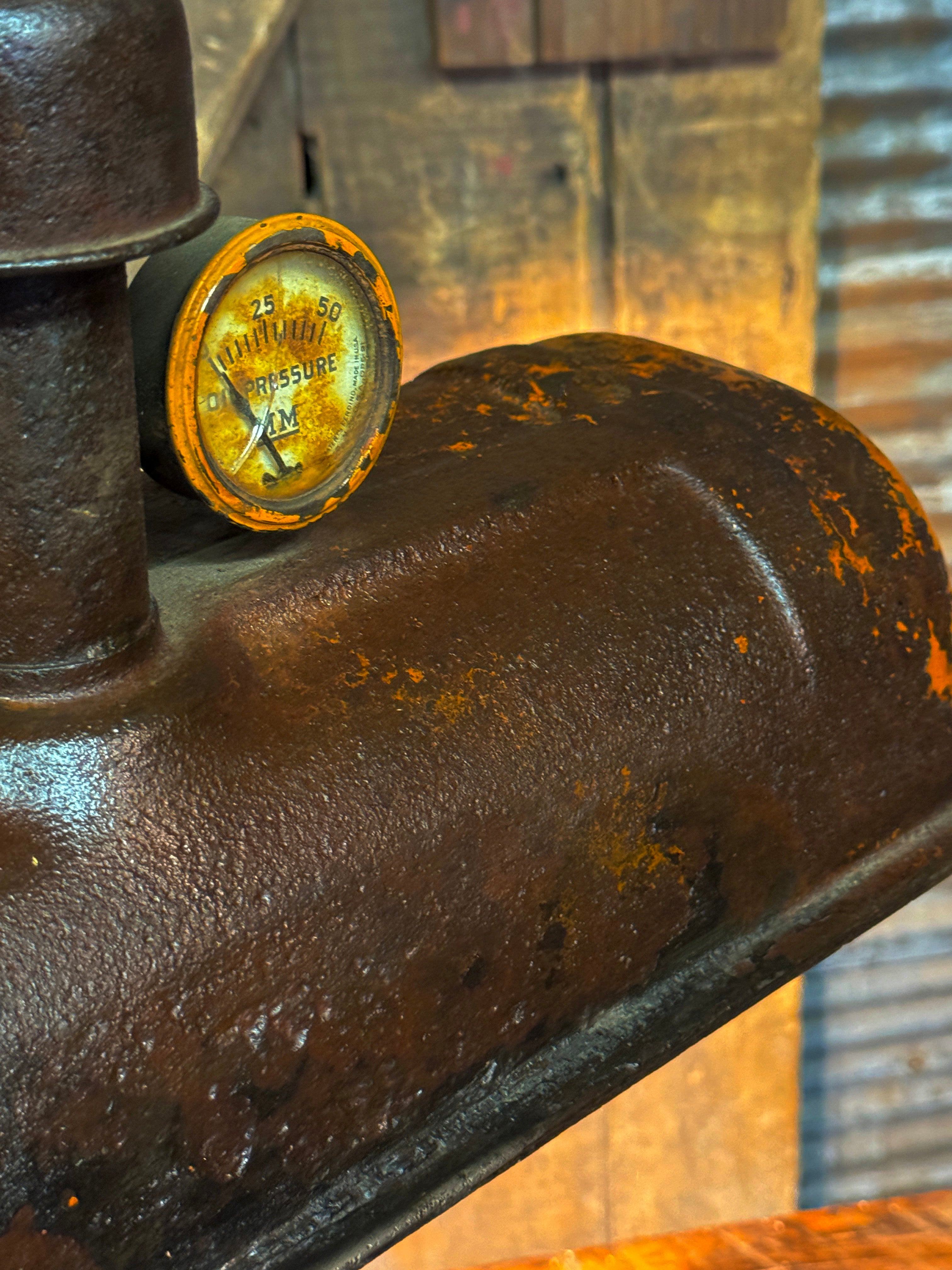 Steampunk Lamp, Antique Minneapolis Moline Tractor Valve Cover Farm Lamp #4126