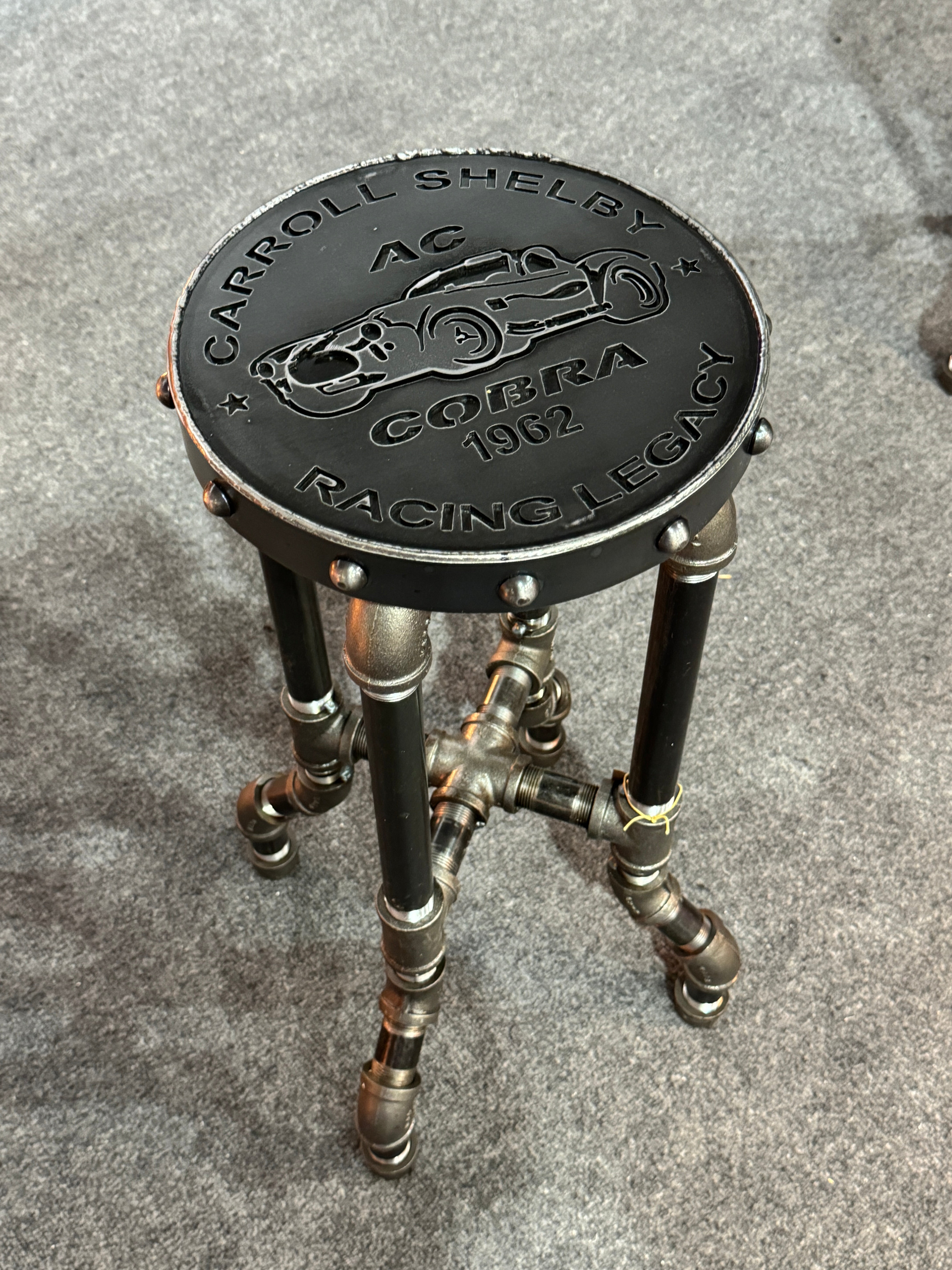 Steampunk Industrial / Carroll Shelby heritage, / Cobra / barstools / Stool / Bar /  #4402