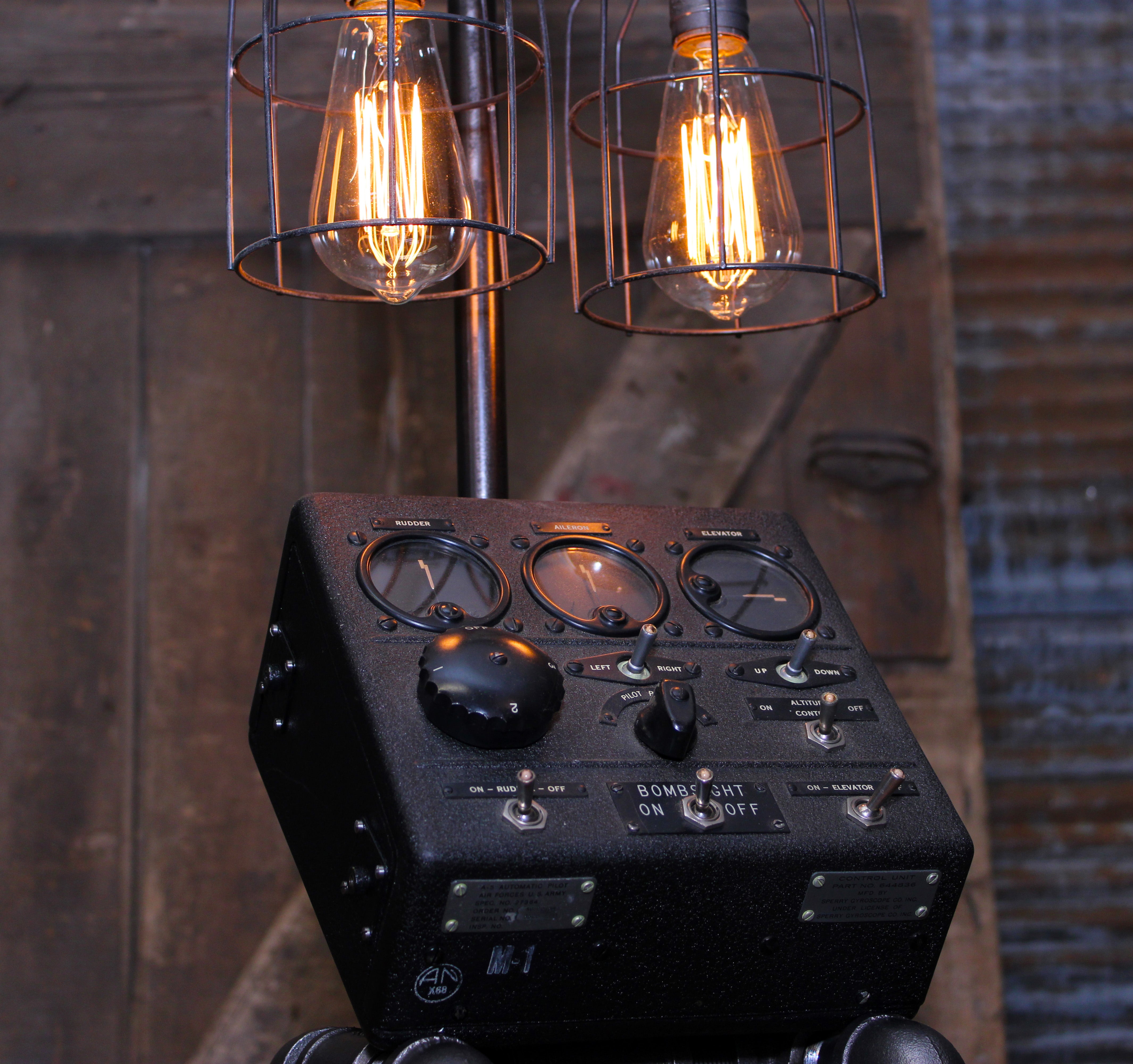 Steampunk c1940 US Army Air Force B-17 Bomber Autopilot Box, Aviation, Military #4366