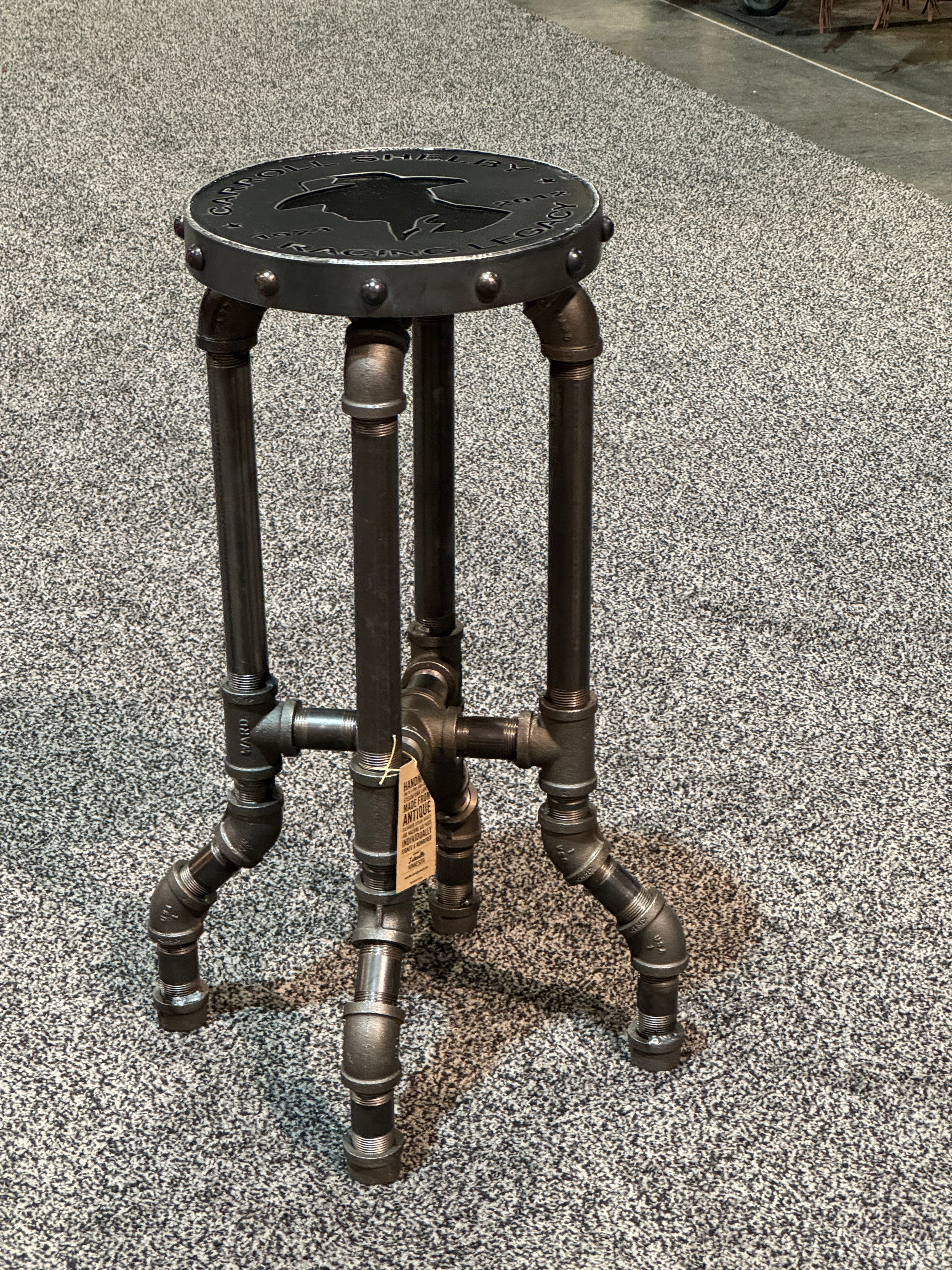 Steampunk Industrial / Carroll Shelby heritage, barstools / Stool / Bar /  #4400