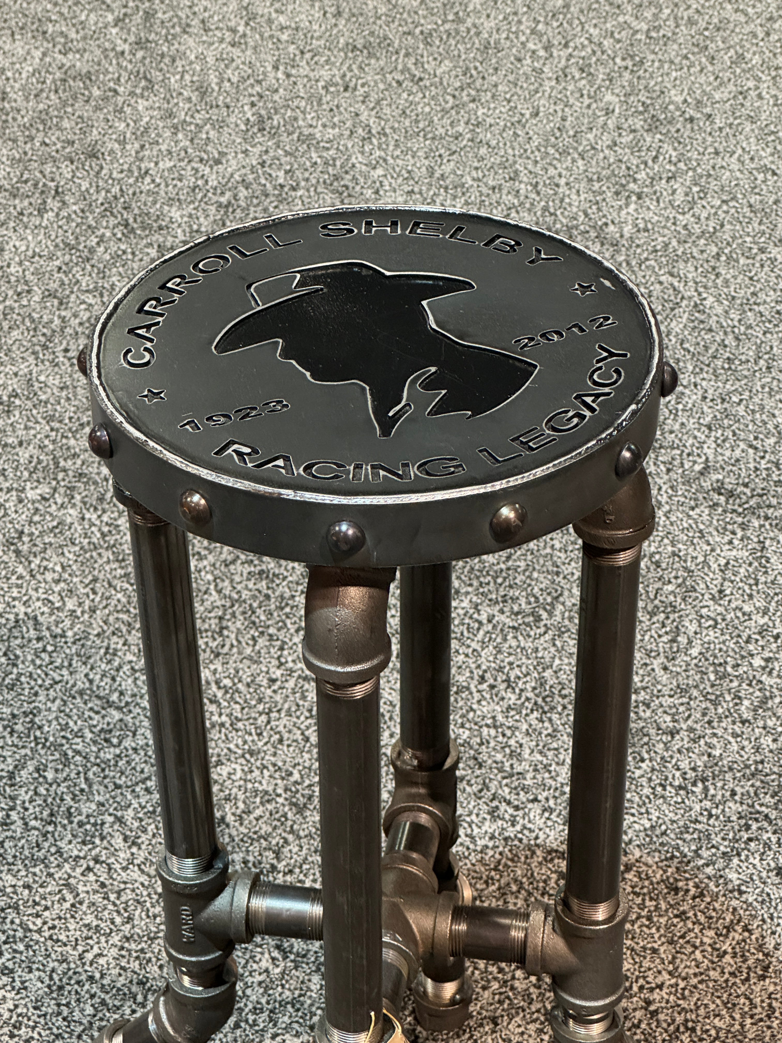 Steampunk Industrial / Carroll Shelby heritage, barstools / Stool / Bar /  #4400