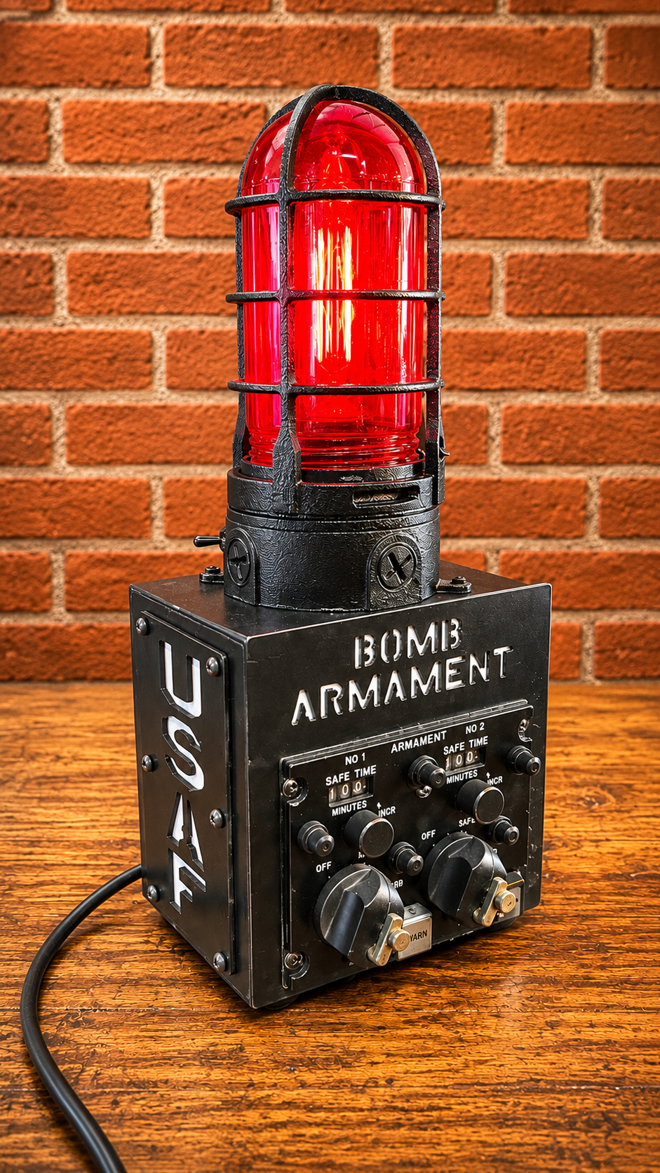 Industrial / WW2 /  Aviation / Airplane / Bomb Armament Control Panel Lamp.