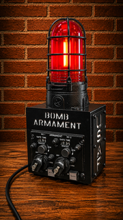 Industrial / WW2 /  Aviation / Airplane / Bomb Armament Control Panel Lamp.