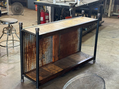 Steampunk Industrial Side Table / Hallway / Sofa /  - Table