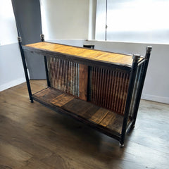 Steampunk Industrial Side Table / Hallway / Sofa /  - Table