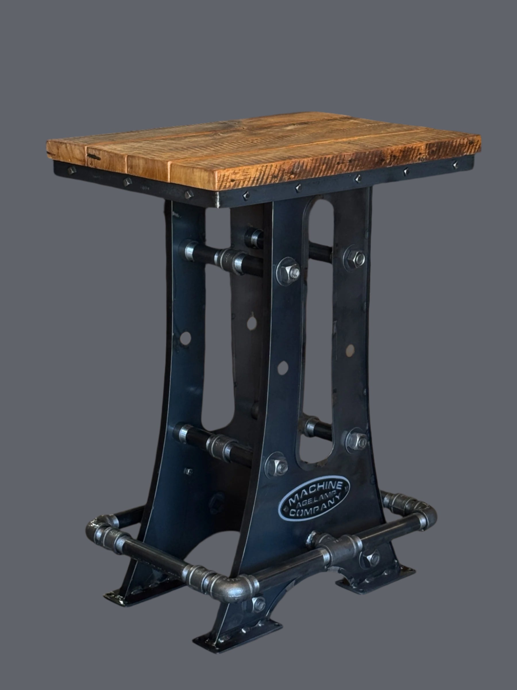 Steampunk Industrial / Clasic A Frame Pub Table / Barnwood / Table #4572