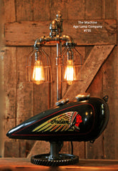 Steampunk Tank Lamp Vintage c1930 Chief Motorcycle  Gas Tank - #735 - SOLD