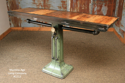 Steampunk Industrial Table, Console, Coffee, Pub , #1212 - SOLD