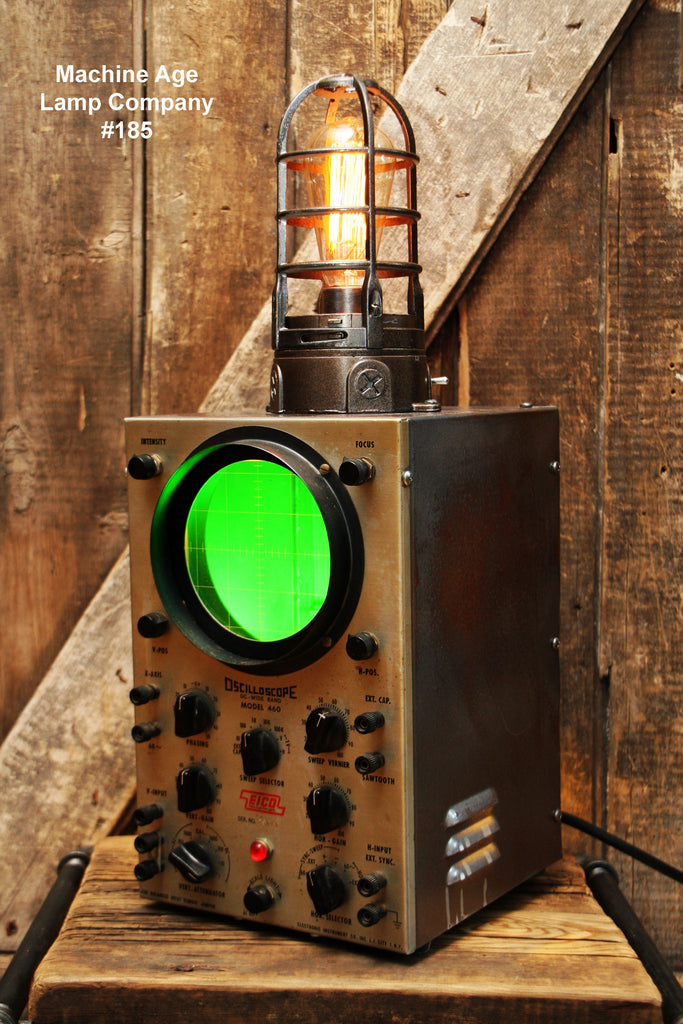 Steampunk Lamp Oscilloscope Nautical Sonar - #185 sold