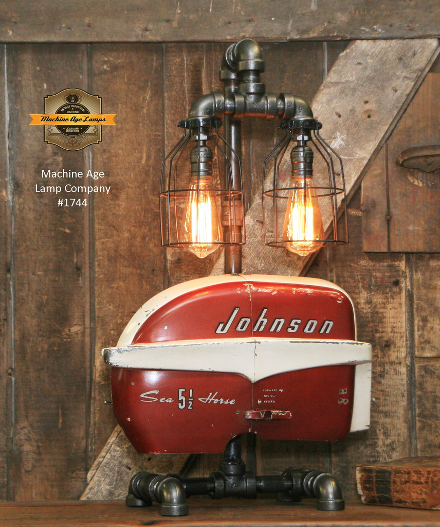 Steampunk Industrial / Boat Motor / Nautical / Marine / Cabin / Lamp #1744 sold