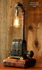 Steampunk, Industrial Steam Gauge Lamp Henricks Magneto  #520 - SOLD