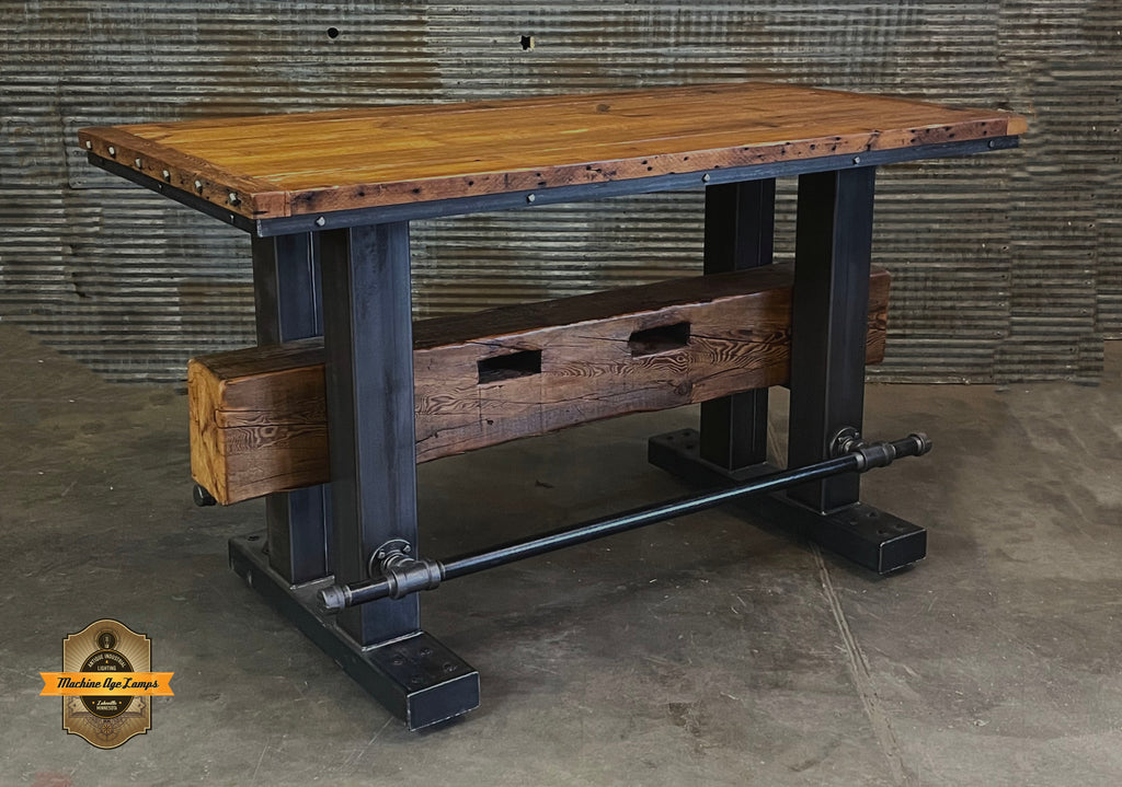 Steampunk Industrial / Bar / Hostess Stand / Table / Pub / Cabin Timber / #3551 sold