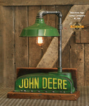Steampunk Industrial / Antique John Deere Radiator Top / Lamp / Barnwood / Lamp #1764