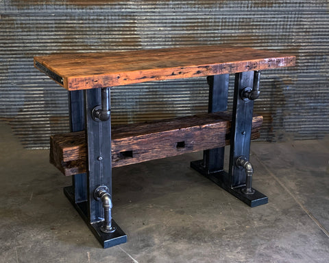 Steampunk Industrial / Bar / Hostess Stand / Table / Pub / Cabin Timber / #2796.1custom  amanda