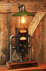 Steampunk, Industrial Electrical Meter & Gear Lamp #732 - SOLD