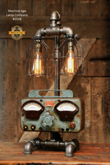 Steampunk Industrial / Sun Automotive Meter / Charger / Chicago / Lamp #1518