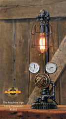 Steampunk Industrial Lamp / Antique Welding Regulator / Lamp #1893 - Sold