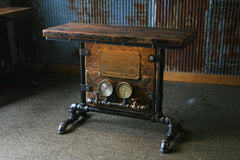 Steampunk Industrial Table / Console / Ingersoll Rand / Mining / Table #1490 sold